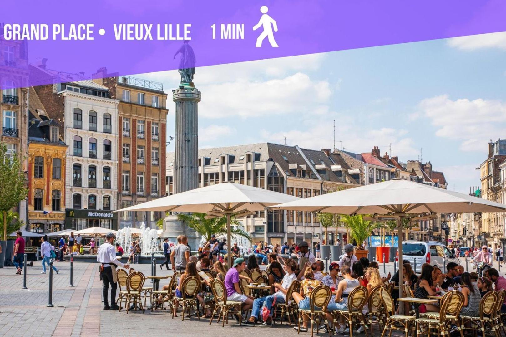 Superbe Appartement Sur La Grand Place, Avec Vue ! Лил Екстериор снимка
